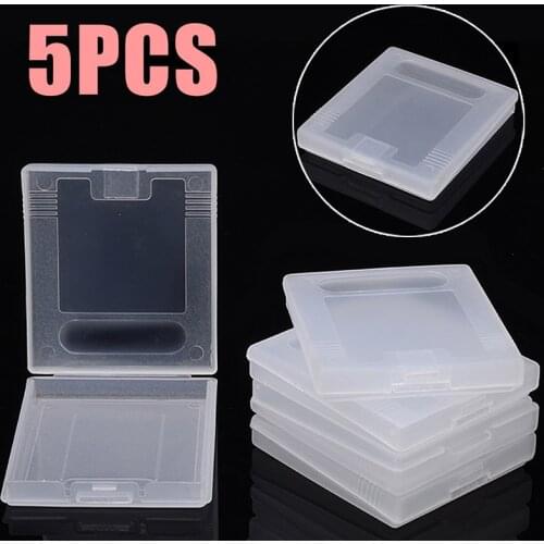 For Game Cases 5Pcs/set Plastic Game Card Cartridge Cases Boxes Game Cartridge Case Dust Cover White Clear Mayitr