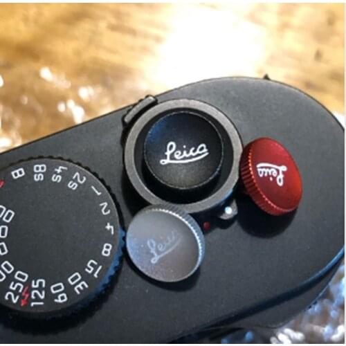 Metal Concave Surface Camera Soft Shutter Release Button For Leica M6 M3 MP M8 M9 X1 X2 M10 M240 with Rubber Ring