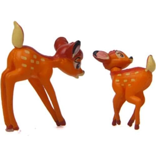 ZOCDOU 1 Piece Cute Little Deer Small Statue Little Figurine Crafts Figure Ornament Miniatures