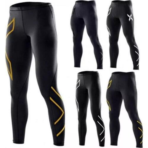 Mens Gym Compression Leggings Sport Training Pants Men Running Tights Trousers Sportswear Dry Fit Jogging Pants Running Tights