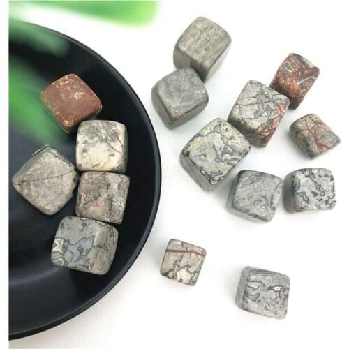 Drop Shipping 100g Natural Picasso Stone Quartz Crystal Cube Rocks Stones Polished Healing Natural Stones and Crystals
