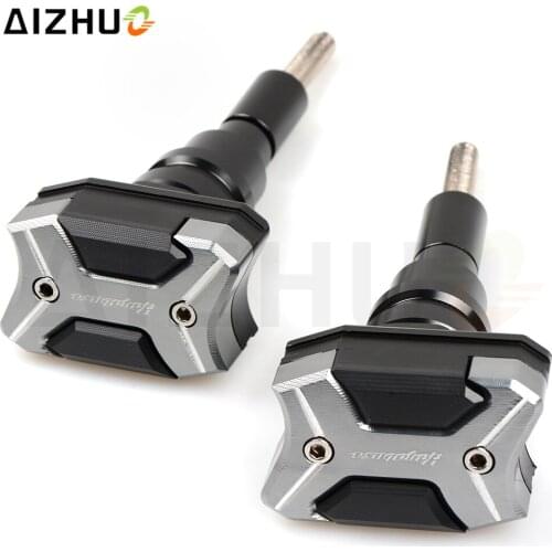 With Hayabusa Motorcycle Frame Slider Falling Protection CNC Aluminum For Suzuki Hayabusa GSX-R1300 GSX1300R 2008-2016