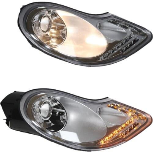 For Porsche Boxster 996 911 LED Head Lamp Silver