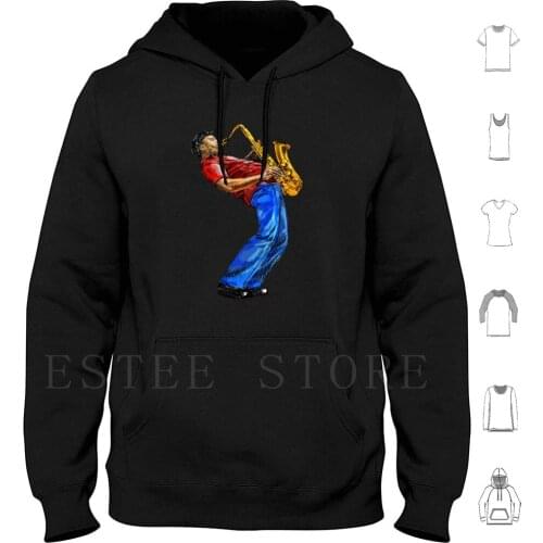 Saksofonist Hoodies Long Sleeve Sibosssr Saksofon Saksophon Musician Music Musikk Jazz Musical Instrument Instrument