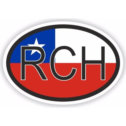 Chile Country Flag Cartoon Car Sticker Vinyl Auto Accessories Window Car Styling Decal PVC 14cm*10cm Cover Scratches Waterproof