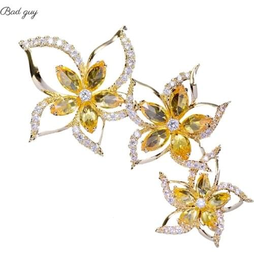 Vintage Multicolor Brooch Gold Pin for Womens Fashion Flowers Jewelry Clothes Scarf Buckle Garment Accessories Pins Gift