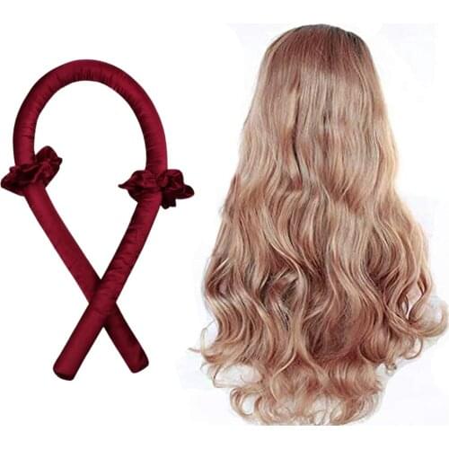 Women Hair Styling Heatless Curling Rod Headband Wave Curls Hair Curlers Diy Soft Headband Wave Overnight Rollers Hair Curlers