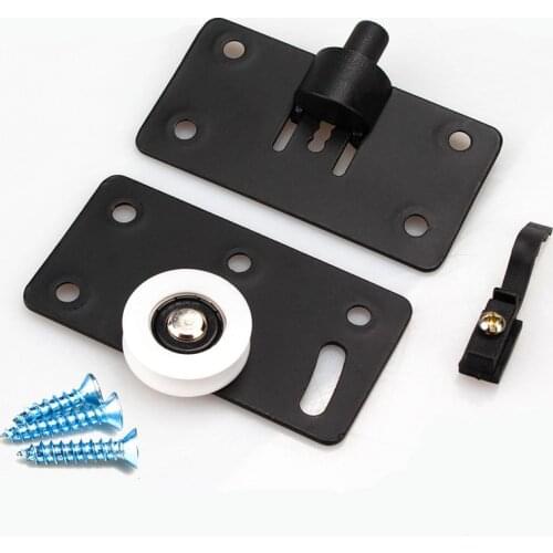 1pc wardrobe low noise round track wheel roller sliding door wheel pulley vintage wheel for sliding door push pull Gate