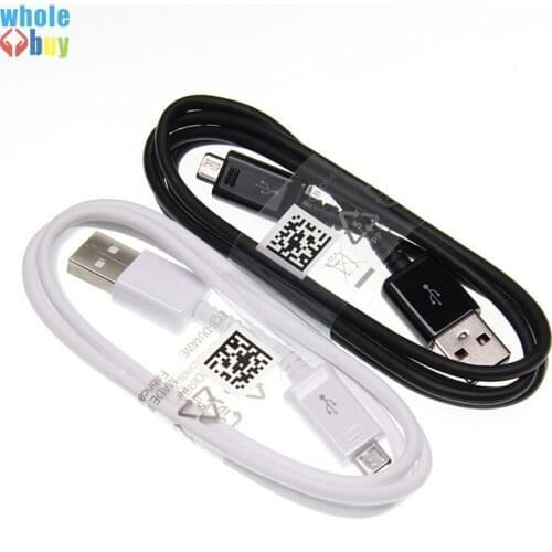 100pcs/lot 1m White Round Data Cable Micro 5pin USB Data Sync Fast Charger Cable for Samsung S4 S5 S6 note4 note5 A3