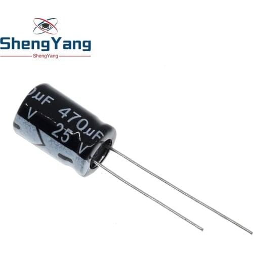 20PCS Higt quality 25V470UF 8*12mm 470UF 25V 8*12 Electrolytic capacitor