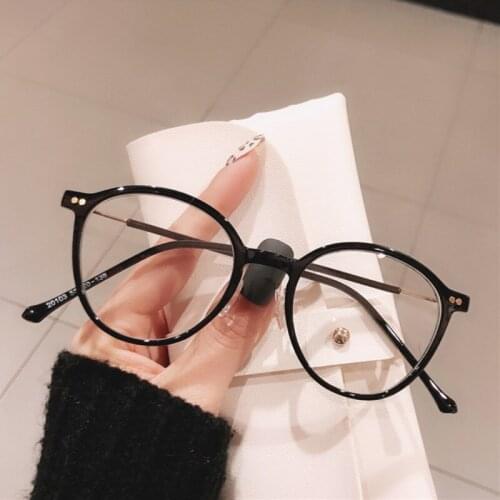 2021 New Fashion Comfortable Light Eyeglasses Male Tide Anti-blue Light Round Male Female Couple High-quality Glasses Frame