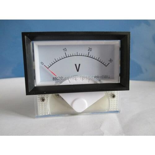 85C17 DC 0-30V Class 2.5 DC 0-30V Voltage Panel Gauge Meter Voltmeter 85C17