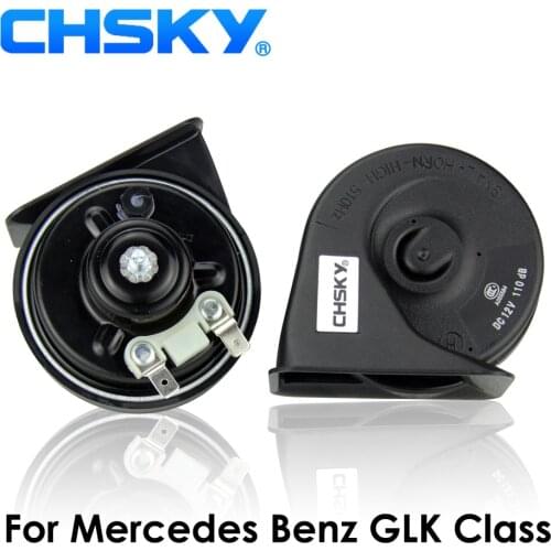 CHSKY Car Horn Snail type Horn For Mercedes Benz GLK Class 2008 to 2015 12V Loudness 110-129db Auto Horn Long Life Time High Low