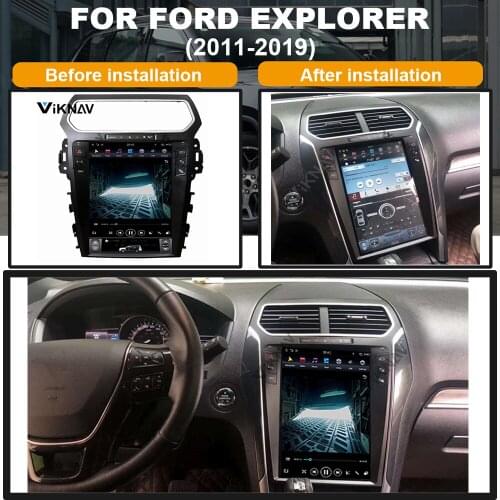12.1 inch vertical screen Car Radio DVD Player For-Ford Explorer 2011-2019 Car Multimedia Player GPS Navigation
