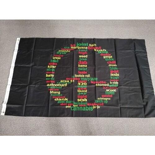 BOB Marley Reggae Rasta Hippie Band 90x150cm 420 somewhere peace weed Flag For Bar Party Music Festival Tattoo Shop