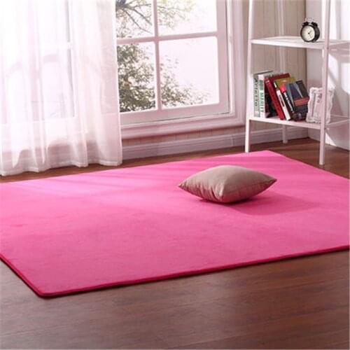 Free shipping Coral velvet carpet Thicken baby anti-fall bedside mat crawling mat tatami blanket bedroom living room rug
