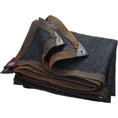 Black shade cloth with grommeted edges, resistant garden shade cloth with taped edges for plant greenhouse pools, custom sizes