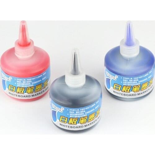 1 Bottle 50ml Refill Ink for Refilling Inks Whiteboard Marker Pen Black Red Blue 3 Colors Ink School Office Supplies C26