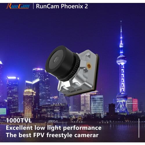 RunCam Phoenix 2, Phoenix2 Nano, Freestyle 1000TVL COMS 2.1mm 155° 4:3/16:9 PAL/NTSC Switchable FPV Drone Camera for Quadcopter