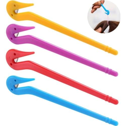 Elastic Hair Bands Remover Cutter Pain Free Ponytail Remover Tools Picks for Women Girls Cutting Pony Disposable Rubber Hair Tie