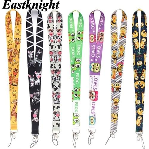 K1888 Cute Animals Neck Strap Lanyard for keys ID Card Phone Straps USB Badge holder DIY Neck Strap Hang Rope Lariat Lanyards