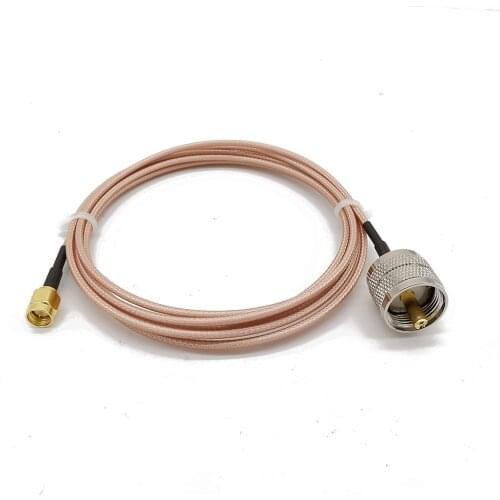 SMA Male to UHF PL259 Male RG316 Coaxial Coax Antenna Extension Cable UHF Plug to SMA Plug Adapter RF Cable 1-15M
