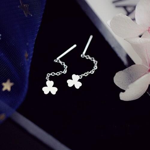 Korean Fashion Leaf Dangle Earrings Tassel Charm Women Jewelry New Elegant Party Accessories Earrings Gifts