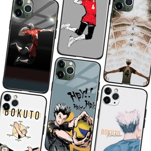 Toru Oikawa Haikyuu!! Tempered Glass TPU soft silicone Phone case For iPhone 6 6s 7 8 X Xr Xs 11 12 mini Pro Max cover shell