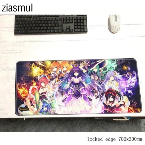 DATE A LIVE mousepad gamer cute 700x300x3mm gaming mouse pad large Mass pattern notebook pc accessories padmouse ergonomic mat