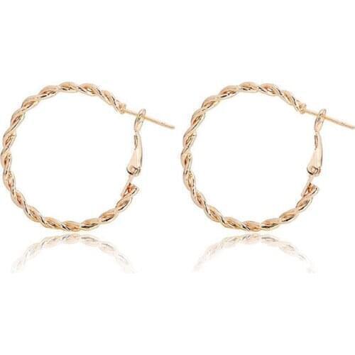 Round Earrings Women Exaggerate Big Smooth Circle Hoop Earrings Ladies Fashion Round Ring Loop Earrings Girlfriends Jewelry Gift