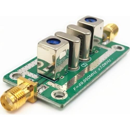 Quartz crystal filter bandpass narrowband filter 49.950MHz ±7.0KHz
