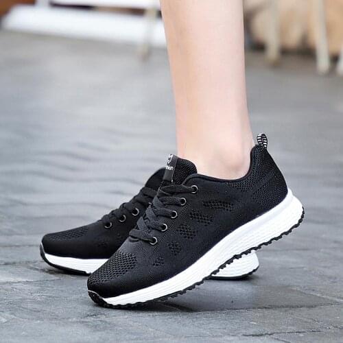 Summer Light Weight Shoes for Women Sneakers Female Running Shoes Sport Womens Sports Shoes Black Chaussure Scarpe Donna A-478