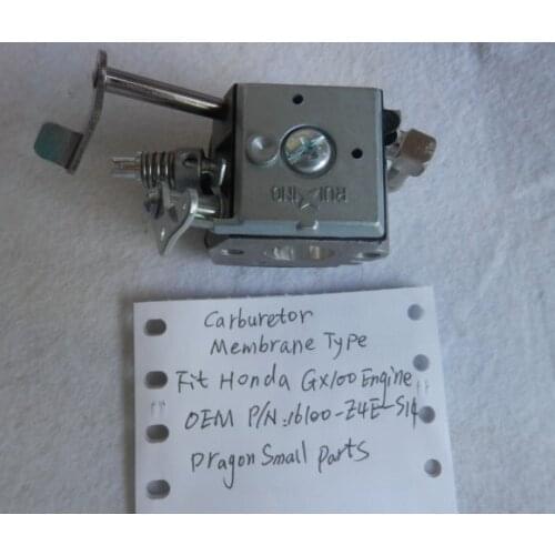 GX100 CARBURETOR MEMBRANE TYPE 17MM FOR HONDA GX100U FREE POSTAGE RAMMER INDUSTRIAL EQUIPMENT CARBURETTOR OEM P/N 16100-Z4E-S14