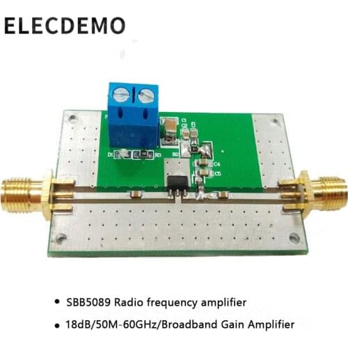 SBB5089 Module RF Amplifier Power Amplifier 50M--6GHz Broadband 20dB Gain Function demo Board