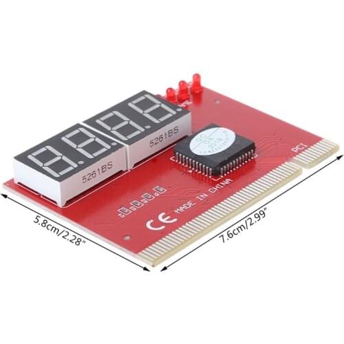 New Computer PCI POST Card Motherboard LED 4-Digit Diagnostic Test PC Analyzer