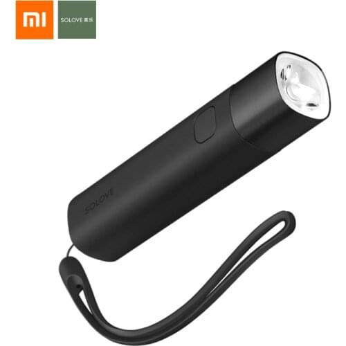 Original Xiaomi SOLOVE X3 LED Flashlight 3000mAh Mobile Power USB Multi-function Brightness Torch Power Bank Portable Lighting