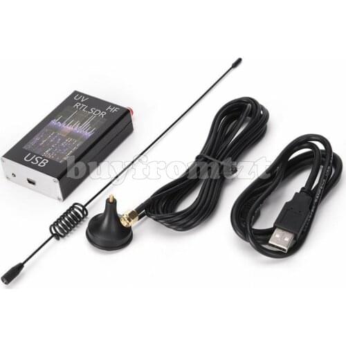 100KHz-1.7GHz Full Band U/V HF RTL-SDR USB Tuner Receiver USB Dongle w/ RTL2832U R820T2