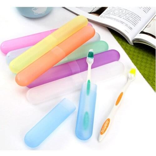 Popular Candy color toothbrush box creative Travel Portable wash scrub toothbrush box
