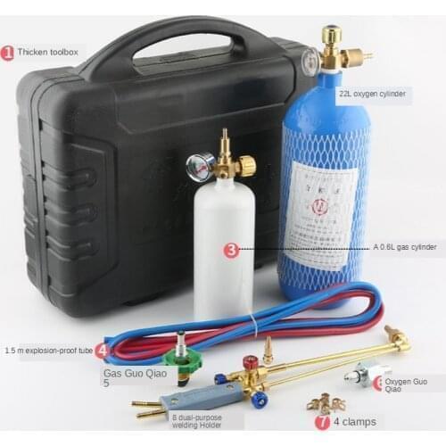 2L portable torch set refrigeration maintenance tool air conditioning copper pipe welding torch oxygen torch gas welding equipme
