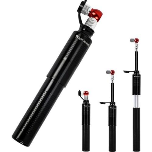 Mini Portable Aluminum Alloy Bicycle Pump Bike Air Pump Tire Lever Patch Repair Tools Set Cycling Inflator Hand Pump Accessories