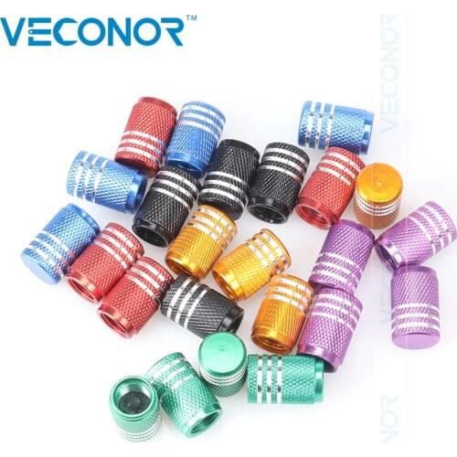 20Pcs Aluminum Material Tyre Tire Valve Core Caps Valve Stem Cap Dust Cover for Car Truck Bike Motorcycle