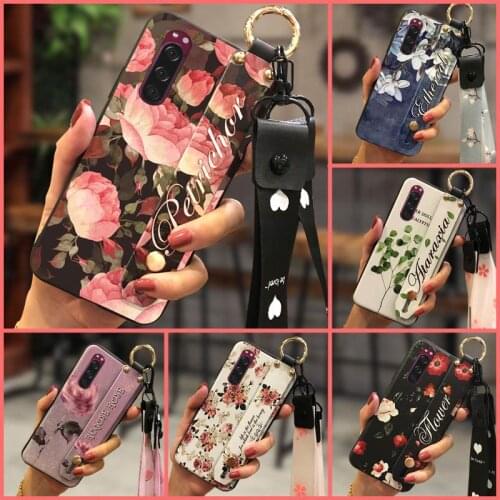 Silicone For Girls Phone Case For Sony Xperia 5/XZ5 Wristband Durable For Woman New Arrival