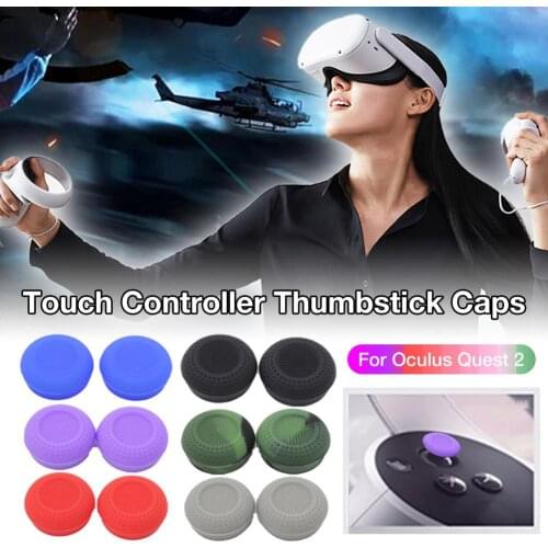 12pcs Thumbstick Caps Touch Controller Silicone Thumbstick Caps for Oculus Quest 2 Rubber Silicone Cap Thumbstick Dropshipping