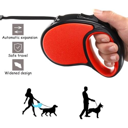3/5m Durable Leash Automatic Retractable Nylon Cat Lead Extension Puppy Walking Running Lead Roulette For Dogs Pet Traction Belt