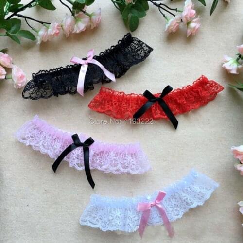 Sexy Lingerie Cos Cosplay Bridal Stocking Thigh High Accessories Lace Floral Bowknot Leg Garter Belt Suspender Ring