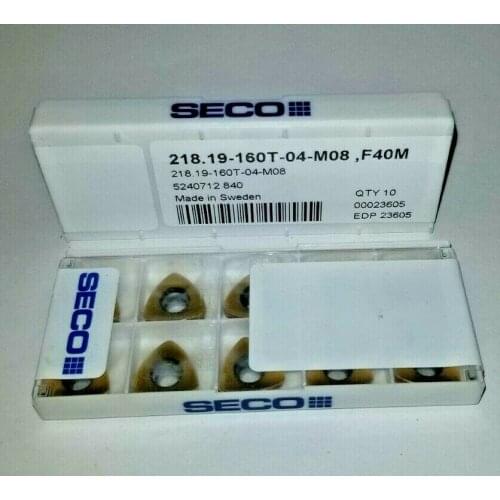 10PCS CARBIDE INSERT 218.19-160T-04-M08 F40M