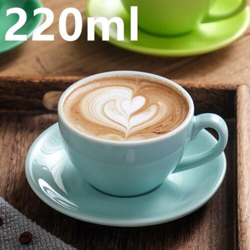 220ml European Style Creative Ceramic Cup Porcelain Coffee Cups Tea Mugs Office Breakfast Milk Mug Water Drinkware Wholesale