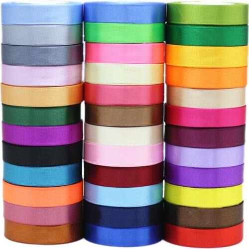 25 yards/roll) Satin Ribbon Single Face Webbing Decoration Gift Christmas Ribbons (20/25/40/50mm)