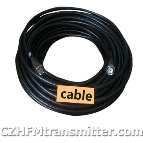 30meters 1/2'' 50-12 feeder cable feeding tube RF cable with connectors for FM Broadcast Station