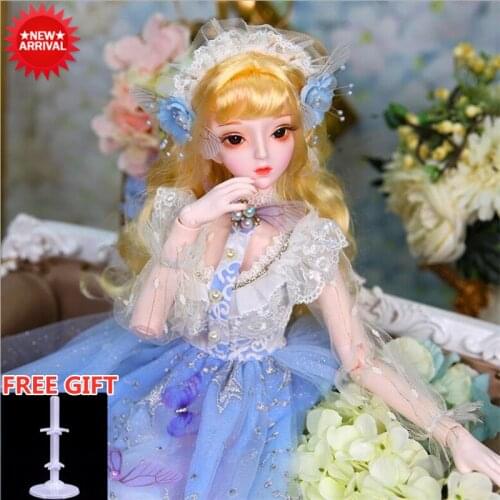 60cm 34 Movable Joints The Chinese Style 1/3 BJD Doll With Full Outfits Wigs Shoes Makeup Dolls Collection Toys